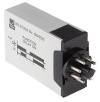 178-5026 RS PRO Plug In Timer Relay, 12 → 240V ac/dc, 0.1 s → 10days, 1-Function, DPDT