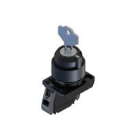 265-7660 RS PRO Knob Key Switch - (1NO) 30mm Cutout Diameter, Illuminated 2 Positions