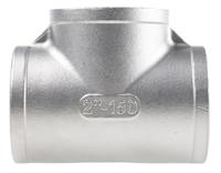 499-3209 RS PRO Stainless Steel Pipe Fitting, Tee Circular Tee, Female G 2in x Female G 2in x Female G 2in