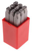 875-4749 RS PRO 6mm x 9 Piece Engraving Number Punch Set, (0 → 8)