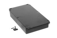 1590ddflbk Hammond 1590 Series Die Cast Aluminium Enclosure, IP54, Flanged, 188 x 188 x 38mm