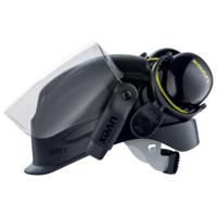 2600215 uvex Pheos Ear Shells with Helmet Attachment, 30dB, Black, Yellow