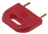 d3088-99 HARWIN Shorting Link Male Straight Red Closed Top 2 Way 1 Row 10.16mm Pitch