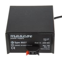 8937-524 Mascot 18W Power Brick AC/DC Adapter 5 → 24V dc Output, 2A Output