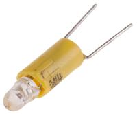 210-838 RS PRO Yellow LED Indicator Lamp, 24V ac/dc, bi-pin Base, 4.25mm Diameter, 85mcd