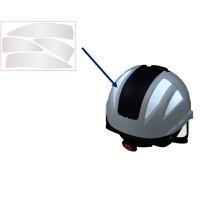 va-reflect Penta ABS Grey Hard Hat Protector, Penta Helmets