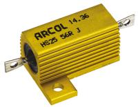 hs25-56r-j Arcol, 56Ω 25W Wire Wound Chassis Mount Resistor HS25 56R J ±5%