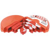 gvlo-set-rd Brady Red 1-Lock Polypropylene Gate Valve Lockout, 9.53mm Shackle, 330.2mm Attachment