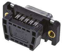 1658610-4 TE Connectivity Amplimite HDF-20 9 Way Right Angle Cable Mount D-sub Connector Socket, 2.76mm Pitch