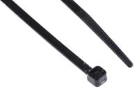 233-500 RS PRO Cable Tie, 150mm x 3.6 mm, Black Nylon, Pk-1000