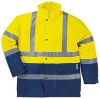 stra2jagt Delta Plus Yellow Unisex Hi Vis Parka, L