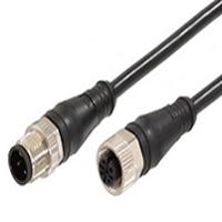 1200668819 Molex Male 4 way M12 Micro Change to Female 4 way M12 Micro Change Cordset, 2 m