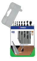 10863870014 Tivoly 8-Piece Wood Drill Bit Set for Wood, 10mm Max, 2mm Min