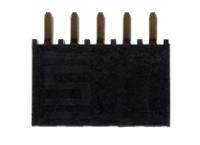 ssw-105-01-g-d Samtec SSW Series Straight Through Hole Mount PCB Socket, 5-Contact, 2-Row, 2.54mm Pitch, Solder Termination