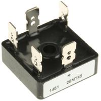 vs-26mt40 Vishay Bridge Rectifier, 25A, 400V, 3-phase, 5-Pin