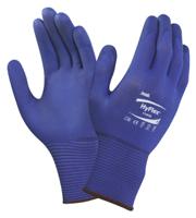 11818090 Ansell Hyflex Blue Nylon, Spandex Work Gloves, Size 9, Nitrile Foam Coating