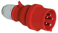 2136 Bals IP44 Red Cable Mount 3P + N + E Industrial Power Plug, Rated At 16A, 415 V