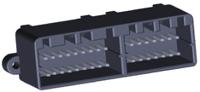 175977-2 TE Connectivity MULTILOCK 040 II Series Straight Through Hole Mount PCB Socket, 36-Contact, 2-Row, 2.5mm Pitch, Solder