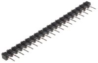 sib-120-s001-95 E-TEC SIB Series Straight Through Hole Mount PCB Socket, 20-Contact, 1-Row, 2.54mm Pitch, Solder Termination