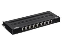 tc-p08c6as Trendnet TC Series Cat6a 8 Port RJ45 Patch Panel Shielded 0.5U Black