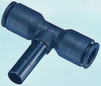 3188-08-00 Legris LF3000 Series Tee Tube-to-Tube Adaptor Push In 8 mm, Push In 8 mm to Push In 8 mm, Tube-to-Tube Connection Style