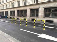 204-1771 RS PRO Yellow/Black Steel Protection Barrier