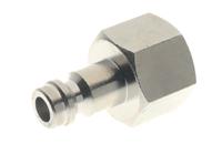 176-1946 RS PRO Nickel Plated Brass Male Coupler Nipple, G 1/8 Female 1/8in Threaded