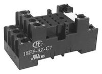 18ff-4z-c7-tag Hongfa Europe GMBH 14 Pin 250V ac DIN Rail Relay Socket, for use with HF18FF & HF18FH Series Relays