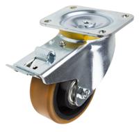 4687ftp125p63 Tente Braked Swivel Castor Wheel, 660kg Capacity, 125mm Wheel
