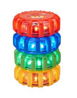 nspulsaraaa-y Nightsearcher Pulsar AAA Series Yellow Multiple Effect Light Module, Magnetic Mount, LED Bulb, IP65, IP66