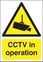 181-2220 RS PRO Polypropylene CCTV Sign, CCTV Sign, English, 210 mm x 148mm