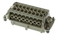 09330162711 HARTING Heavy Duty Power Connector Insert, 16A, Female, Han E Series, 32 Contacts