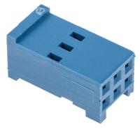 281839-3 TE Connectivity, AMPMODU HE13/HE14 Female Connector Housing, 2.54mm Pitch, 6 Way, 2 Row