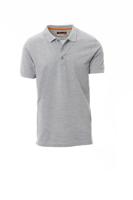 000840-0554-13001-xxl Payperwear VENICE MELANGE Grey 10% Polyester, 90% Cotton Polo Shirt, UK- XXL, EUR- XXL