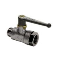 0401-07-13 Legris Nickel Plated Brass 2 Way, Ball Valve, Threaded 1/4in, 11.8mm
