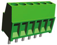 282834-6 TE Connectivity Buchanan Series PCB Terminal Block, 6-Contact, 2.54mm Pitch, Through Hole Mount, 1-Row, Solder