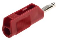930435101 Hirschmann Test & Measurement Red Male Banana Plug, 4 mm Connector, Screw Termination, 30A, 60V dc, Nickel Plating