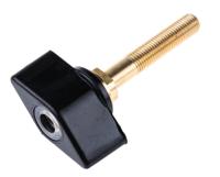 pol-631-sw Schutzinger 4mm Black Terminal Post, 1kV, 63A, M6 x 0.75 Thread