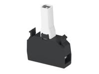 lhewh24 TE Connectivity White Push Button Bulb Holder for Use with Pushbutton Switches