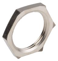 52103330 Lapp Silver Nickel Plated Brass Cable Gland Locknut, M25 Thread