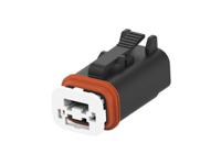 1-2356607-3 TE Connectivity, Superseal Pro Automotive Connector Plug Black Cable Mount 3 Way, Cable Termination
