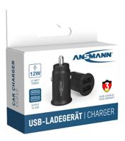 1000-0030-520 Ansmann Car Charger, 12 → 24V dc Input, 5V dc Output USB, 2.4A