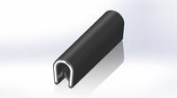 175-2586 RS PRO Black EPDM Edge Protection, 20m