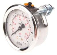 7075538 WIKA G 1/4 Analogue Pressure Gauge 6bar Back Entry 63mm Outside Diameter
