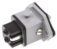 930647106-stakei-2 Hirschmann ST Series, IP54 Black, Grey Panel Mount 2P+E Industrial Power Socket, Rated At 16A, 250 V ac/dc