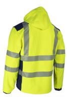 5neb16r00m Coverguard NEBULO Yellow/Navy Unisex Hi Vis Softshell Jacket, M