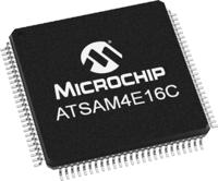 atsam4e16ca-au Microchip ATSAM4E16CA-AU, 32 bit ARM Cortex M4, SAM4E Microcontroller, 120 MHz, 1024kB FLASH, 100-Pin LQFP