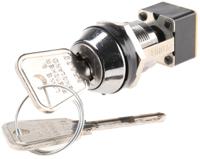 msl8606b Lorlin Key Switch, DPDT, 4 A @ 250 V ac 2-Way Flat-Key