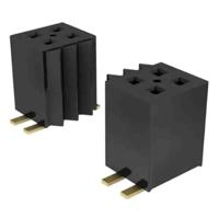 fle-105-01-g-dv-p-tr Samtec FLE Series Vertical Surface Mount PCB Socket, 5-Contact, 2-Row, 1.27mm Pitch, Press-In Termination