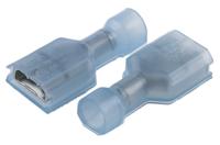 3-520117-2 TE Connectivity Ultra-Fast .250 Blue Insulated Female Spade Connector, Receptacle, 6.35 x 0.81mm Tab Size, 1.3mm² to